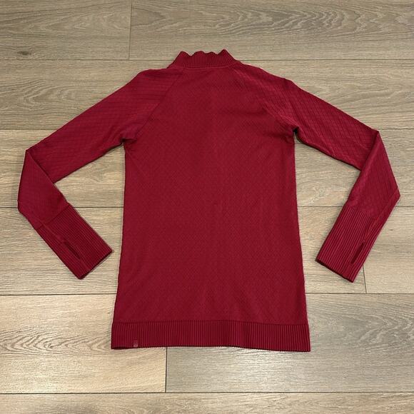 LULULEMON Star Ruby Rest Less 1/2 Zip Long Sleeve Active Pullover Run Top Sz 6 - Picture 3 of 13
